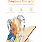 For iPhone Xs Max Case Pattern Design Soft  Flexible Flower Leaves/Orange
