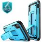 Built in Screen Protector Heavy Protection Kickstand Case for iPhone XR Blue