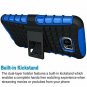 For Samsung Galaxy S6 Case Heavy Duty Dual Layer Shockproof Silicone Blue