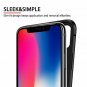 For iPhone X/Xs Case Flexible Back Plate Full Protective Anti Fingerprint Black
