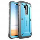 For LG G7 Case Full-Body Rugged Holster Built-in Screen Protector Unicorn Blue