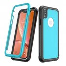 Full Body Heavy Duty Protection Screen Protector Black/Blue Case For iPhone X/Xs