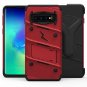 For Samsung Galaxy S10 Case Military Grade Drop Protection Kickstand Red