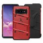 For Samsung Galaxy S10 Case Military Grade Drop Protection Kickstand Red