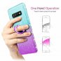 For Samsung Galaxy S10 Plus Glitter Gradient Ombre Case Ring HolderTeal Purple