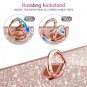 For Samsung Galaxy S10 Plus Glitter Gradient Ombre Case Ring Holder Rose Gold