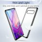 For Samsung Galaxy S10 Plus Case Clear Slim Soft TPU Protective Black Frame