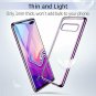 For Samsung Galaxy S10 Plus Case Clear Slim Soft TPU Protective Purple Frame