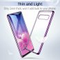 For Samsung Galaxy S10 Plus Case Clear Slim Soft TPU Protective Purple Frame