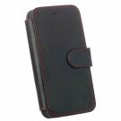 For iPhone Xs Max Case Leather Wallet Wireless Charging Compatible New Black Red