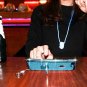For iPhone 7/8 Plus Case Glitter Cute Diamond Rhinestone Bumper Kickstand Blue