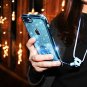 For iPhone 7/8 Plus Case Glitter Cute Diamond Rhinestone Bumper Kickstand Blue