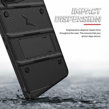 For Samsung Galaxy S10 Case Military Grade Drop Protection Kickstand Black