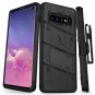 For Samsung Galaxy S10 Case Military Grade Drop Protection Kickstand Black