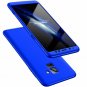 For Galaxy A8 Plus 2018 Case 3 in 1 360 Full Protection Thin Hard Cover Blue