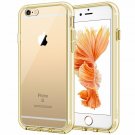 For Apple iPhone 6/6s Case ShockAbsorption Bumper AntiScratch Clear Back Gold