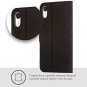 For Apple iPhone XR Case Luxury Genuine Leather Wallet and Card Slots Black