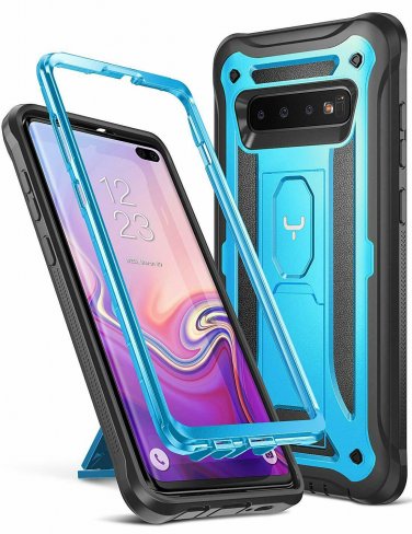 For Galaxy S10 Plus Case Heavy Duty Protection Full Body Shockproof Slim Blue