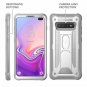 For Galaxy S10 Plus Case Heavy Duty Protection Full Body Shockproof Slim White