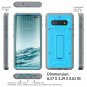 For Galaxy S10 Plus Heavy Duty Case  ArmadilloTek Vanguard Military Grade Blue