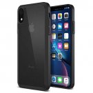 iPhone XR Case TPU Cushion Protection Hybrid Rigid Clear Back Black/Clear