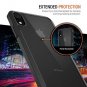 iPhone XR Case TPU Cushion Protection Hybrid Rigid Clear Back Black/Clear
