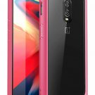 For OnePlus 6T Case Premium Hybrid Protective Clear TPU Bumber Back Cover Pink