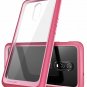 For OnePlus 6T Case Premium Hybrid Protective Clear TPU Bumber Back Cover Pink