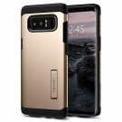 For Galaxy Note 8 Case with Kickstand and Extreme Heavy Duty Protection Gold