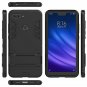 For xiaomi mi 8 lite case MYLBOO Dual Layer Rugged Hybrid Hard Shockproof Black