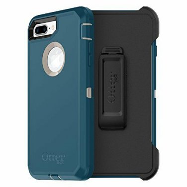 For iPhone 7/8 Plus Case with a built-in screen protector Beltclip holster Beige