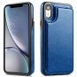 For iPhone XR Case Wallet Card Slots Shockproof Folio Flip Protective Blue