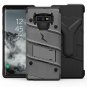 For Galaxy Note 9 Case Holster Lanyard Military Grade Drop Tested Gray/Black