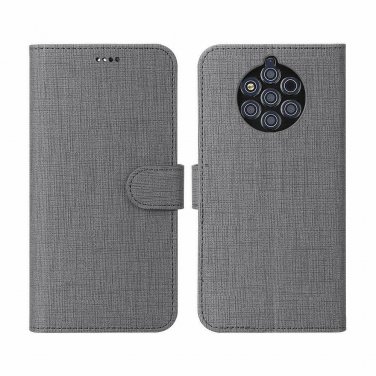 Nokia 9 PureView Case  Flip/Folio Soft Cover Bumper Slim Strong Magnetic Gray