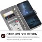 Nokia 9 PureView Case  Flip/Folio Soft Cover Bumper Slim Strong Magnetic Gray