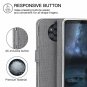Nokia 9 PureView Case  Flip/Folio Soft Cover Bumper Slim Strong Magnetic Gray