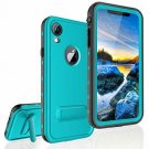 For iPhone XR Case Full-Body Protective Slim Screen Protector Shockproof Teal