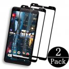 For Google Pixel 2XL Screen Protector Tempered Glass Eco PestuGo  2-Pack Black