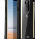 LG G7/LG G7 ThinQ Case FullBody Rugged Clear Bumper Builtin Screen Black/Gold