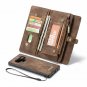 For Samsung Galaxy Note 9 Case with Card Holder Folio Flip PU Leather Brown