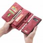For Samsung Galaxy Note 8 Case Card Holder Folio Flip PU Leather Pouch Red