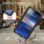 For Sony XA2 Ultra Case Armor Aluminum Metal Bumper Silicone Gorilla Glass Black