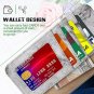 For Samsung Galaxy S7 Edge Case Leather Wallet Credit Card Pockets Gray Marble