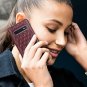 For Galaxy S10 Plus 6.4 inch Case Luxury Cowhide Genuine Leather Wine Red