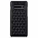 Galaxy S10 Plus 6.4 inch Case Luxury Cowhide Genuine Leather Handcrafted Black