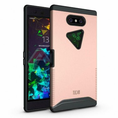 For Razer Phone 2 Case Dual Layer Heavy Duty Extreme Drop Protection Rose Gold