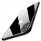 For iPhone Xs Max Case 6.5 Inch Soft Grip Clear Back Panel Ultra-Thin Black