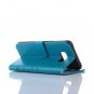For Galaxy S8 Wallet Case Leather Magnetic Protective with Card Slot Blue