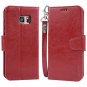 For Samsung Galaxy S7 Edge Case Leather Wallet Credit Card Pockets Flip red