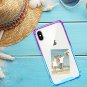 For iPhone X/Xs Case Bumper Anti Scratch Shock Absorption Protective Blue Purple
